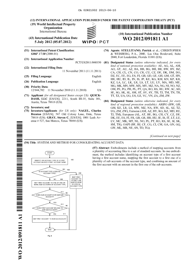Document de brevet canadien 2821002. Abrégé 20130610. Image 1 de 2