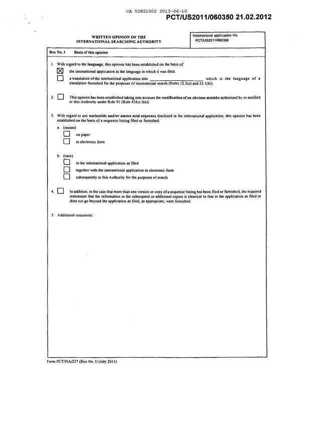 Canadian Patent Document 2821002. PCT 20130610. Image 2 of 24