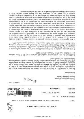 Canadian Patent Document 2821540. Prosecution-Amendment 20131213. Image 1 of 2