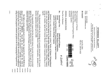 Document de brevet canadien 2821540. Cession 20131224. Image 1 de 25