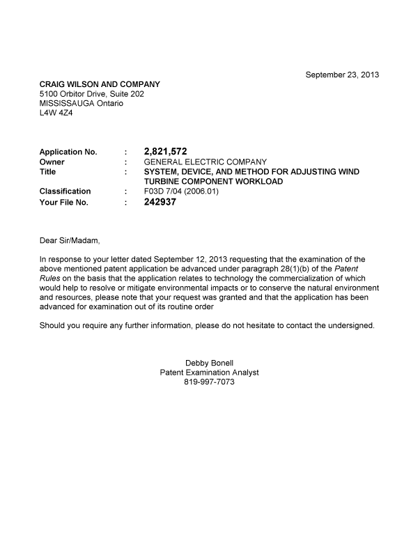 Document de brevet canadien 2821572. Poursuite-Amendment 20121223. Image 1 de 1