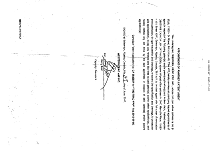 Document de brevet canadien 2822927. Correspondance 20141202. Image 2 de 2