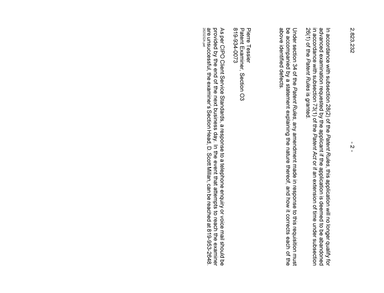 Document de brevet canadien 2823232. Poursuite-Amendment 20131209. Image 2 de 2