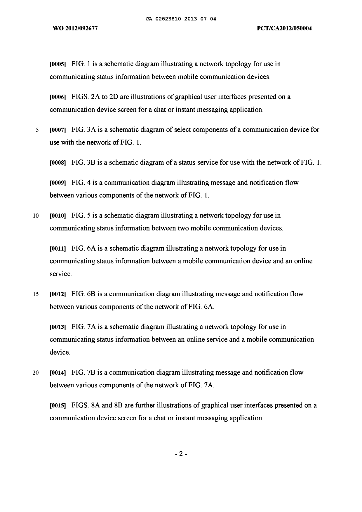 Canadian Patent Document 2823810. Description 20130704. Image 2 of 64