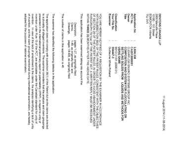Document de brevet canadien 2824338. Poursuite-Amendment 20131211. Image 1 de 3