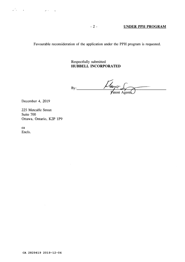 Document de brevet canadien 2829419. Modification 20191204. Image 2 de 3