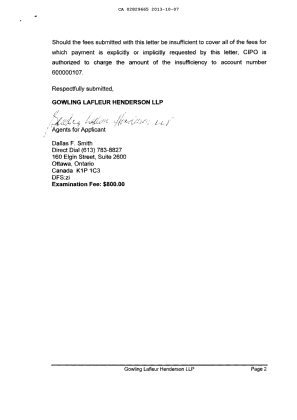 Document de brevet canadien 2829665. Poursuite-Amendment 20121207. Image 2 de 2