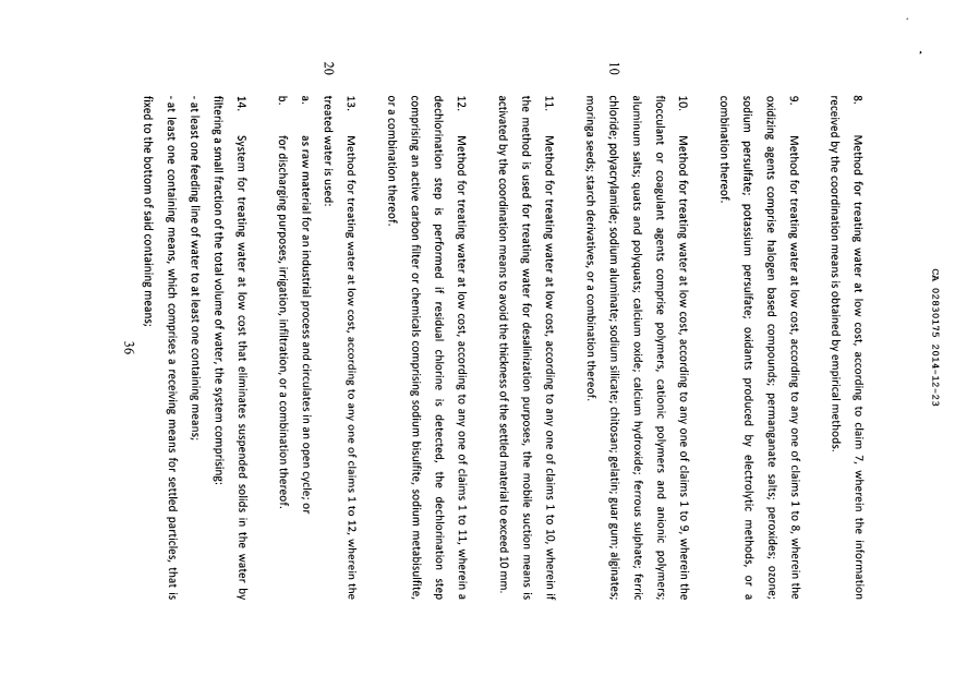 Document de brevet canadien 2830175. Revendications 20141205. Image 3 de 5