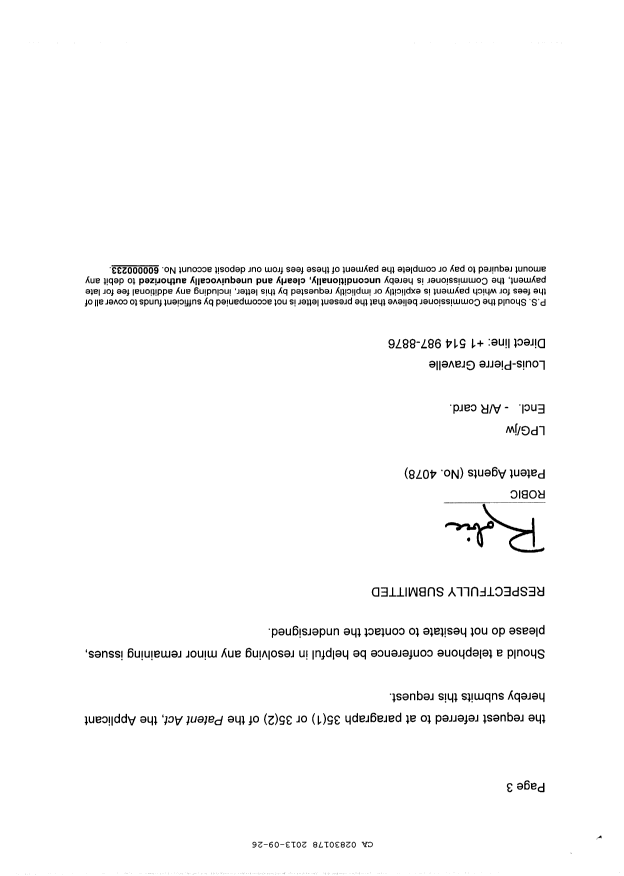 Canadian Patent Document 2830178. Prosecution-Amendment 20121226. Image 3 of 3