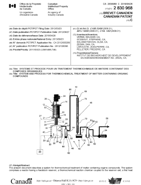Document de brevet canadien 2830968. Page couverture 20160314. Image 1 de 2