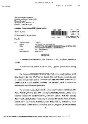 Canadian Patent Document 2831621. Correspondence 20141228. Image 3 of 5