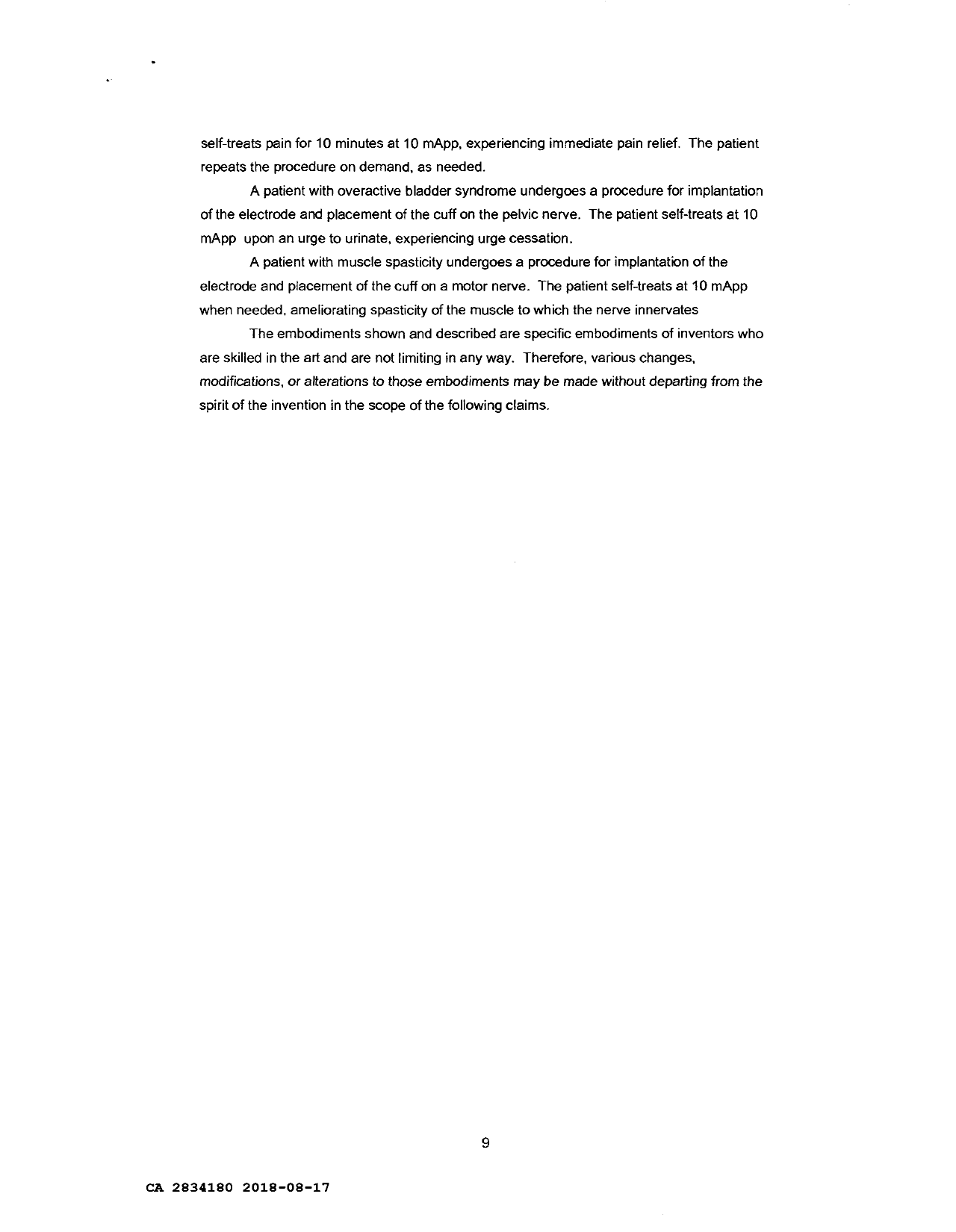 Canadian Patent Document 2834180. Description 20180817. Image 9 of 9