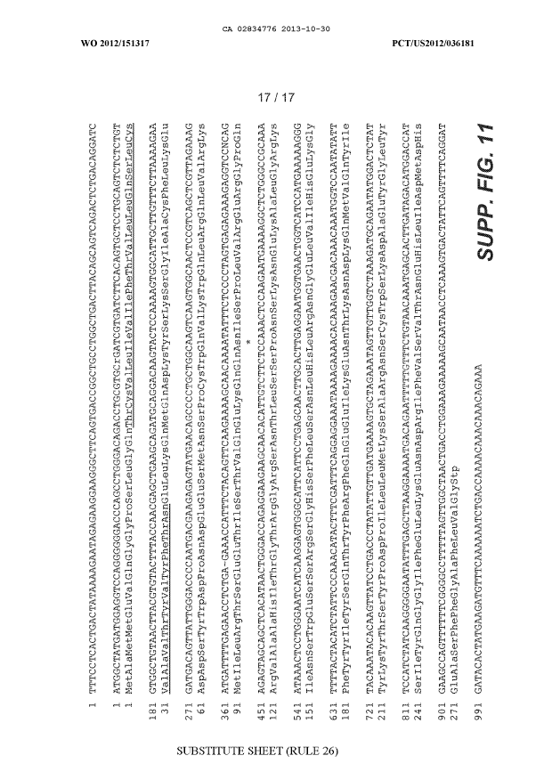 Document de brevet canadien 2834776. Dessins 20131030. Image 17 de 17