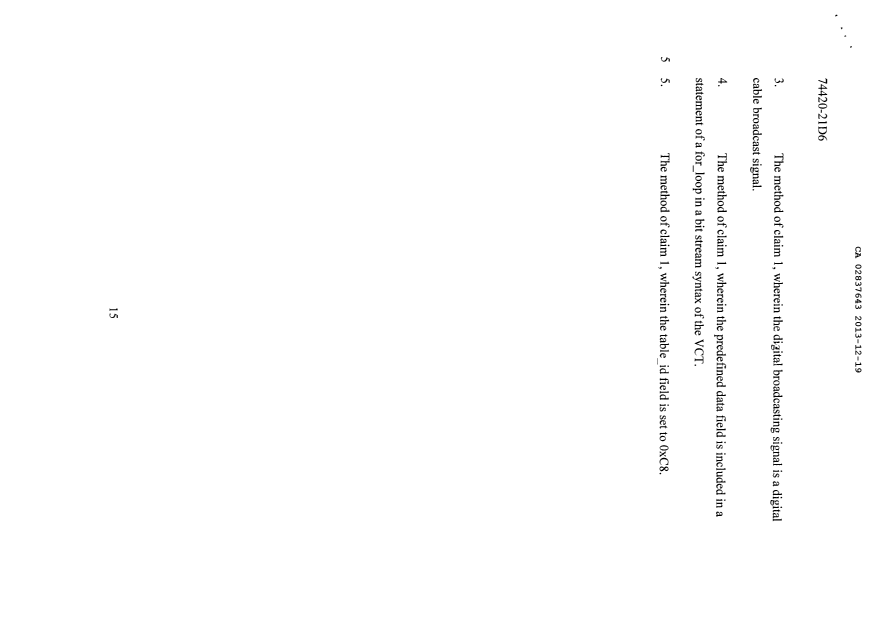 Document de brevet canadien 2837643. Revendications 20121220. Image 2 de 2