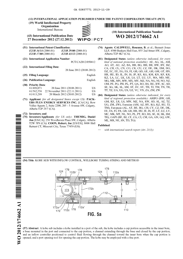 Document de brevet canadien 2837771. Abrégé 20131129. Image 1 de 1