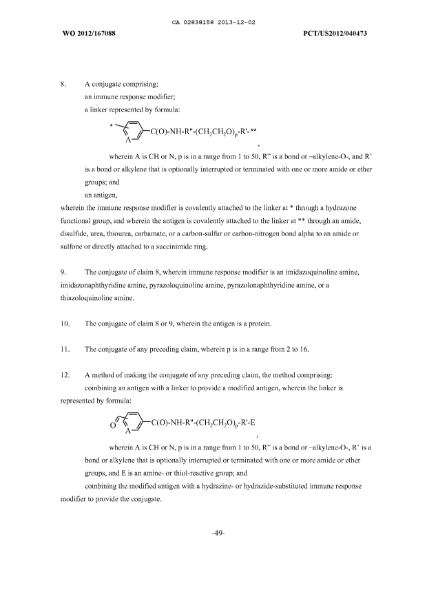 Document de brevet canadien 2838158. Revendications 20131202. Image 2 de 3