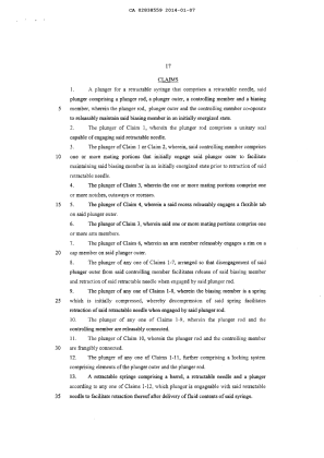Document de brevet canadien 2838559. Revendications 20140107. Image 1 de 2