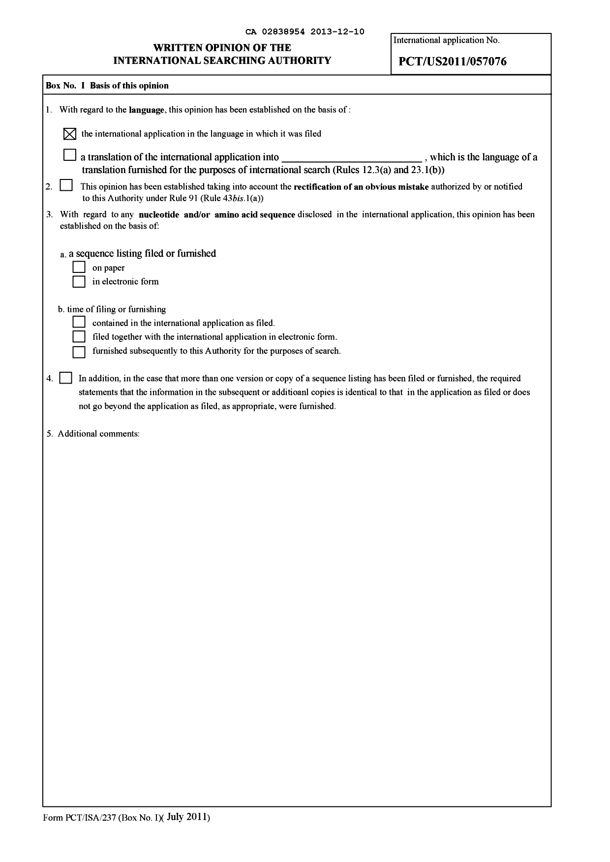 Document de brevet canadien 2838954. PCT 20121210. Image 3 de 8