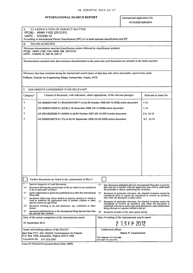 Document de brevet canadien 2839704. PCT 20131217. Image 10 de 10