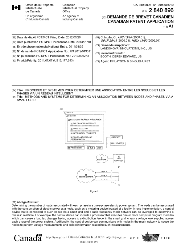 Document de brevet canadien 2840896. Page couverture 20140214. Image 1 de 1