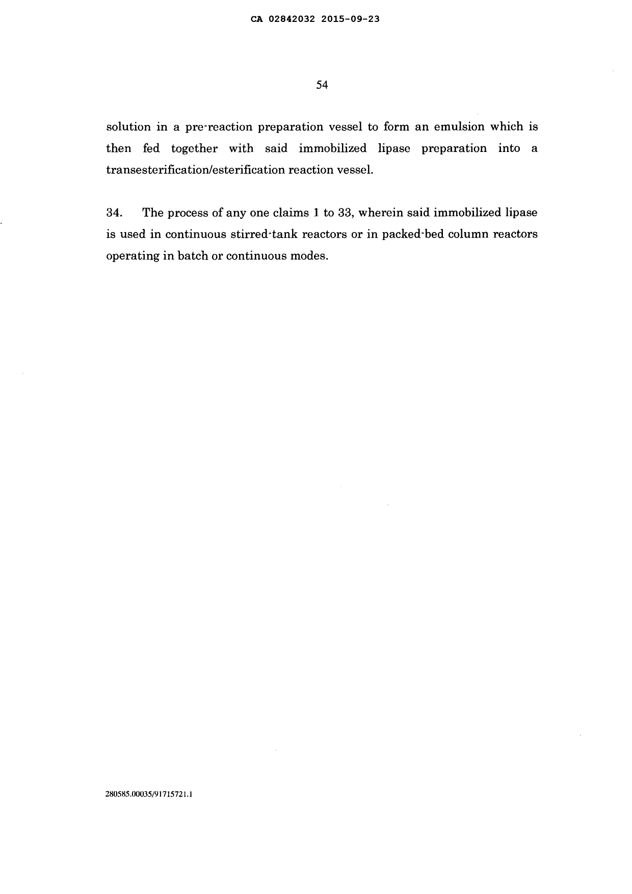 Document de brevet canadien 2842032. Revendications 20141223. Image 6 de 6