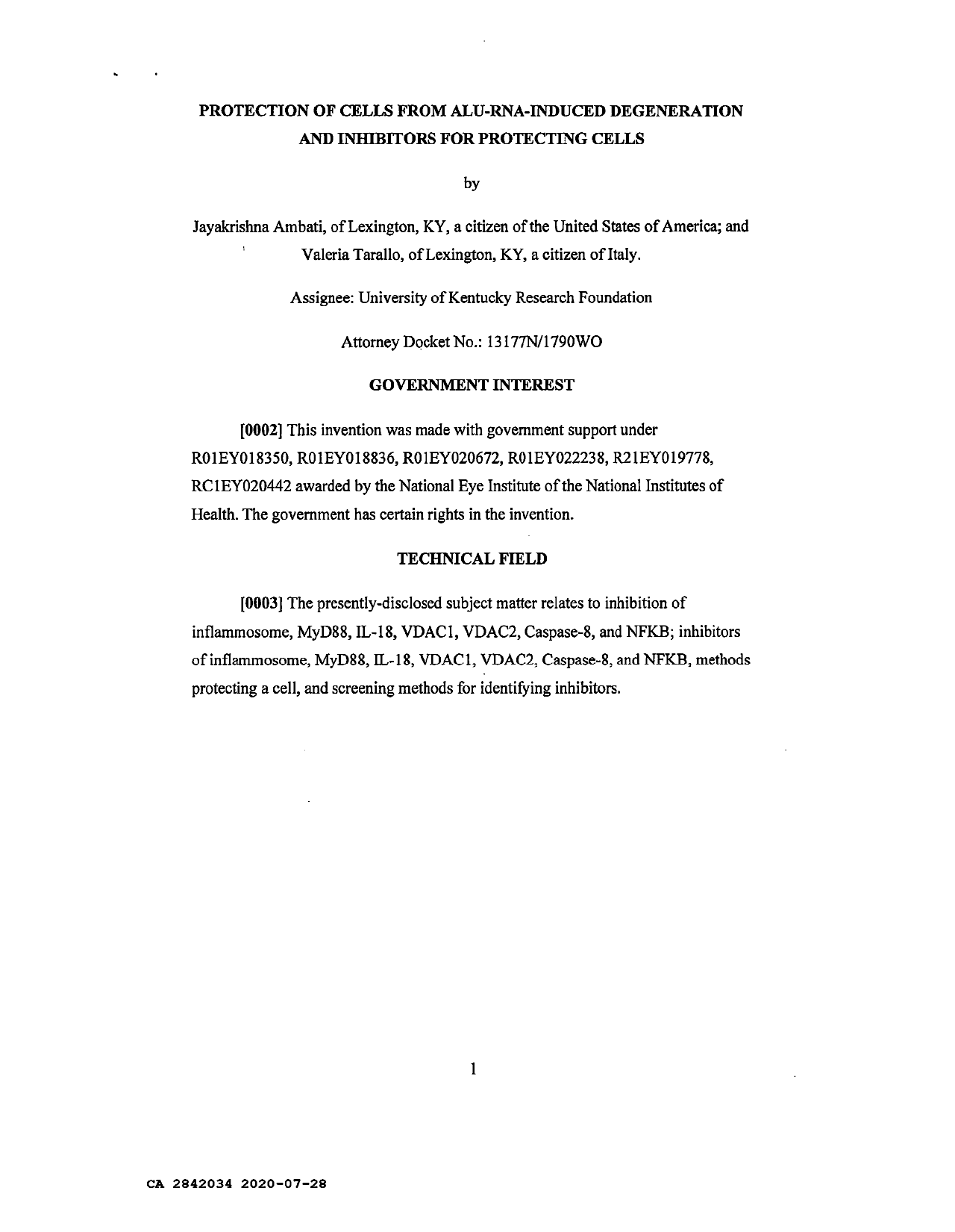 Document de brevet canadien 2842034. Description 20210816. Image 1 de 70
