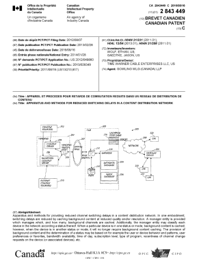 Document de brevet canadien 2843449. Page couverture 20160708. Image 1 de 1