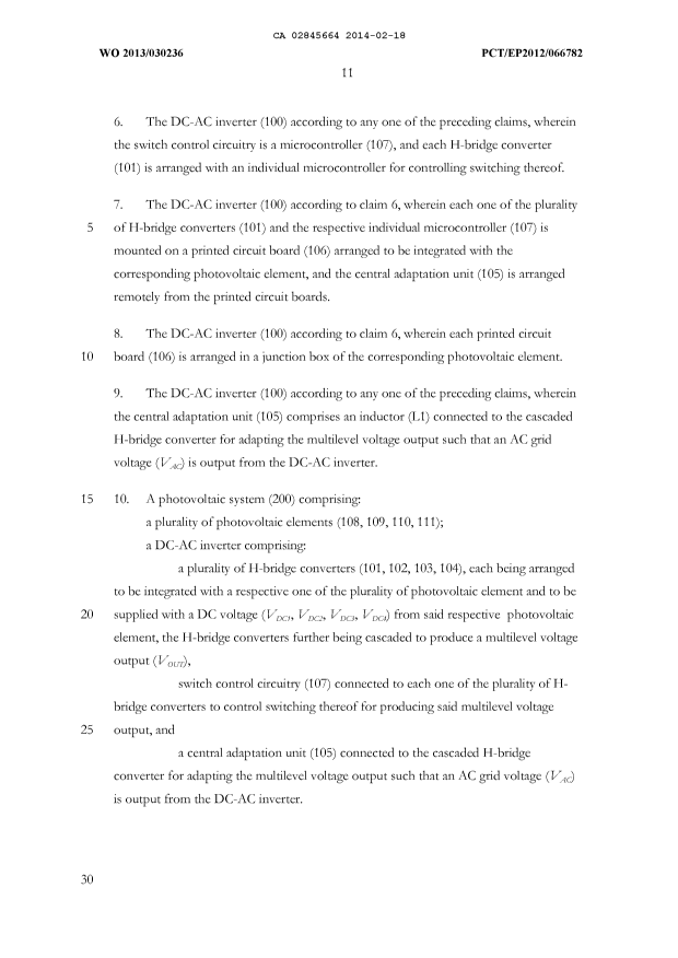 Document de brevet canadien 2845664. Revendications 20140218. Image 2 de 2