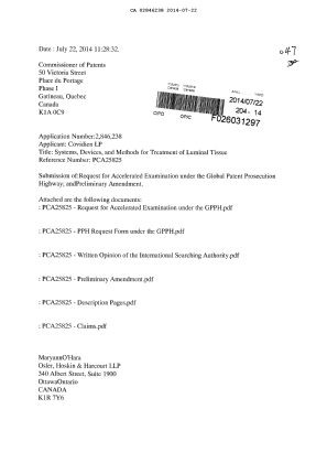 Canadian Patent Document 2846238. Prosecution-Amendment 20131222. Image 1 of 40