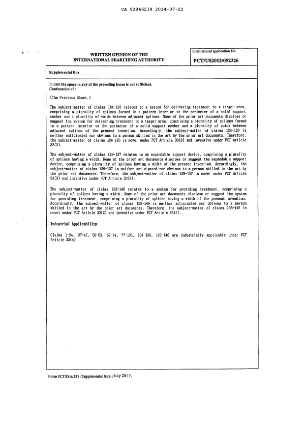Canadian Patent Document 2846238. Prosecution-Amendment 20131222. Image 40 of 40