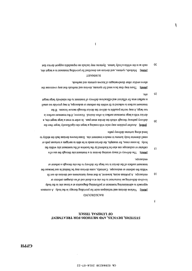 Canadian Patent Document 2846238. Description 20140722. Image 1 of 86