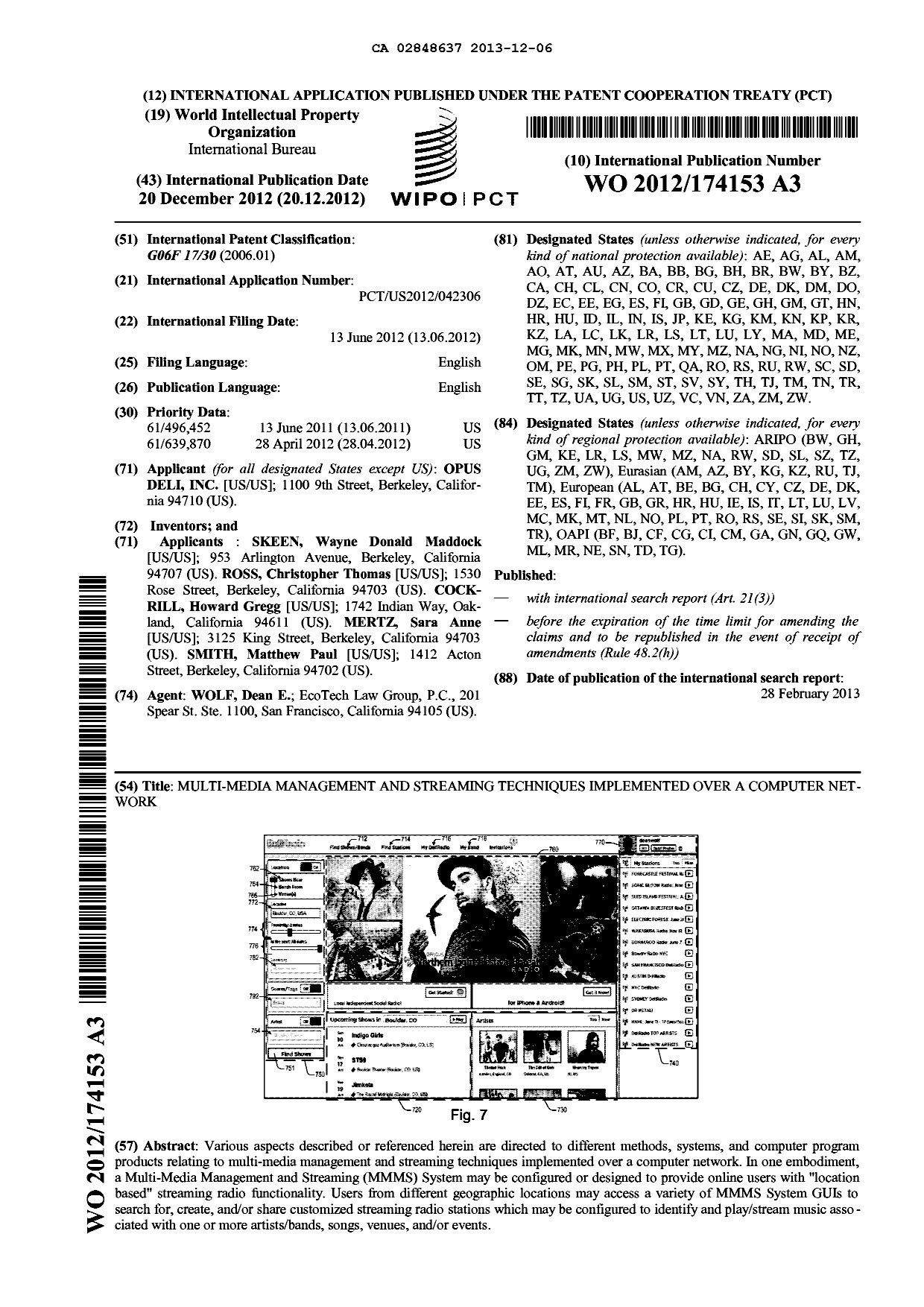 Document de brevet canadien 2848637. Abrégé 20131206. Image 1 de 1