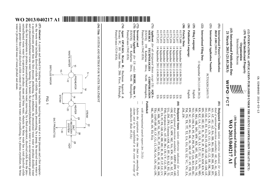 Document de brevet canadien 2848660. Abrégé 20131213. Image 1 de 1