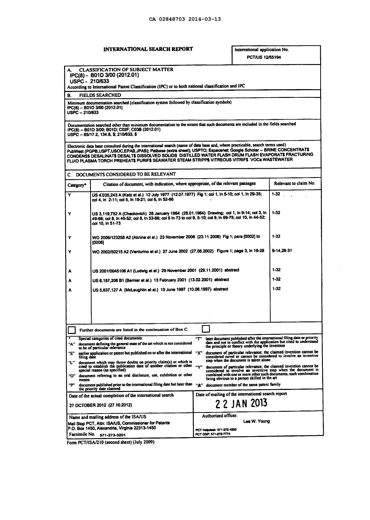 Document de brevet canadien 2848703. PCT 20131213. Image 3 de 17