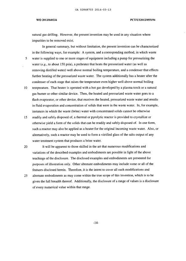 Document de brevet canadien 2848703. Description 20140825. Image 14 de 14