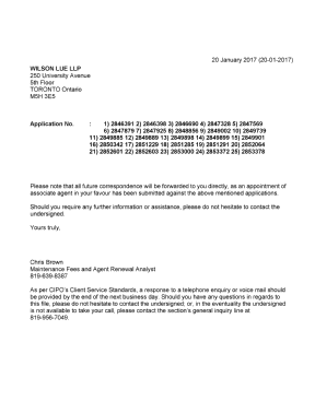 Document de brevet canadien 2849898. Lettre du bureau 20170120. Image 1 de 1