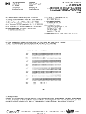 Document de brevet canadien 2850079. Page couverture 20140515. Image 1 de 1