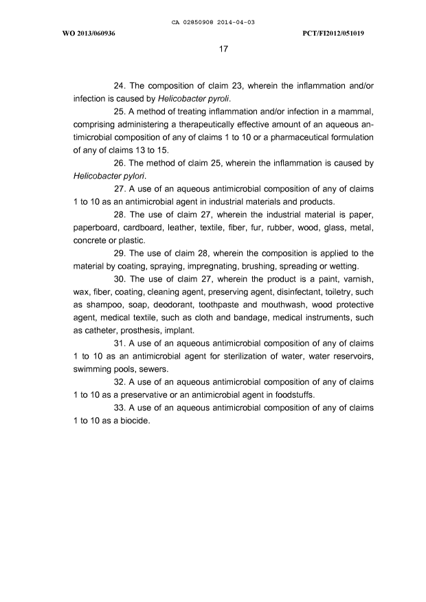 Document de brevet canadien 2850908. PCT 20140403. Image 13 de 14