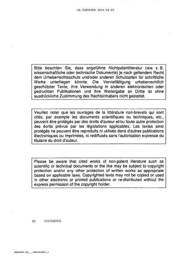 Document de brevet canadien 2850908. PCT 20140403. Image 14 de 14