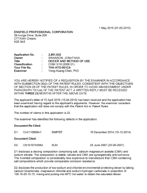 Canadian Patent Document 2851032. Prosecution-Amendment 20141201. Image 1 of 4