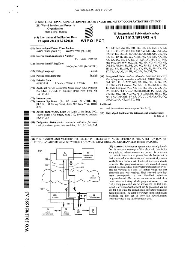 Document de brevet canadien 2851636. PCT 20140409. Image 2 de 11