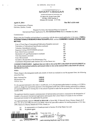 Document de brevet canadien 2852351. Cession 20140415. Image 1 de 2