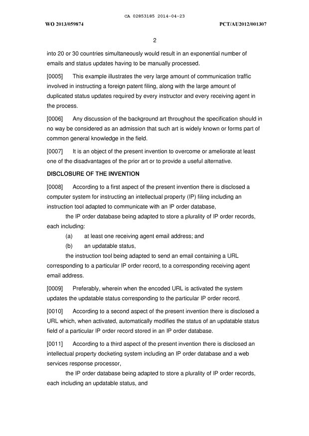 Canadian Patent Document 2853185. Description 20131223. Image 2 of 13