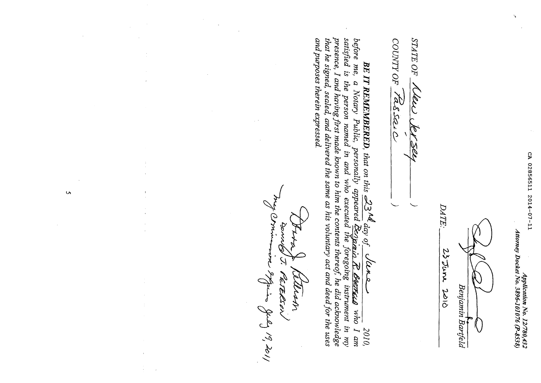 Canadian Patent Document 2856511. Assignment 20131211. Image 16 of 17