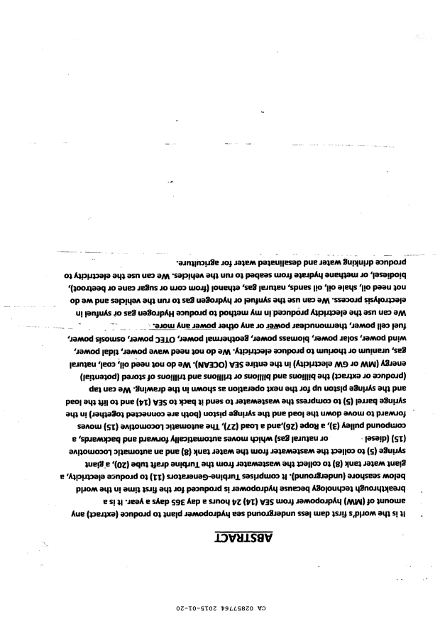 Document de brevet canadien 2857764. Abrégé 20141220. Image 1 de 1
