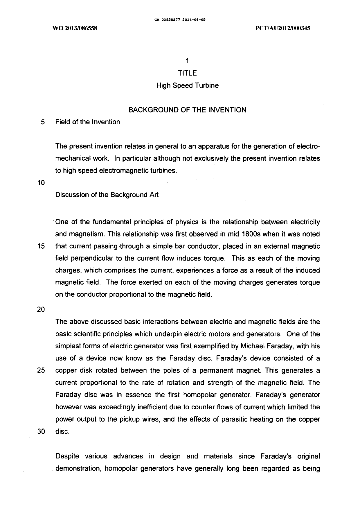 Canadian Patent Document 2858277. Description 20140605. Image 1 of 63