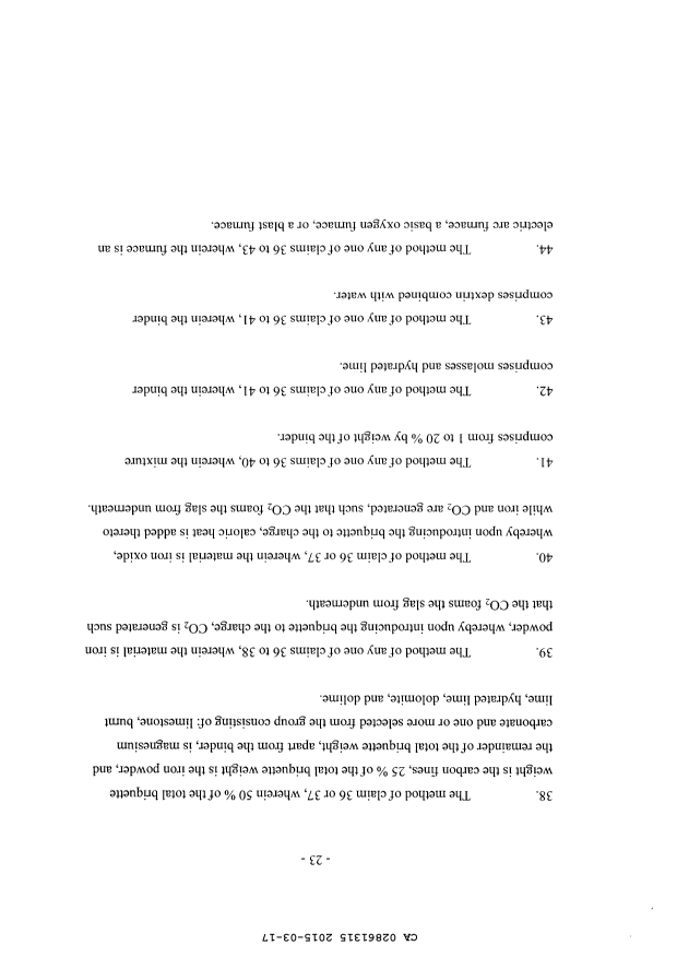 Document de brevet canadien 2861315. Revendications 20141217. Image 6 de 6