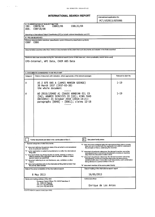 Document de brevet canadien 2862376. PCT 20140722. Image 2 de 5