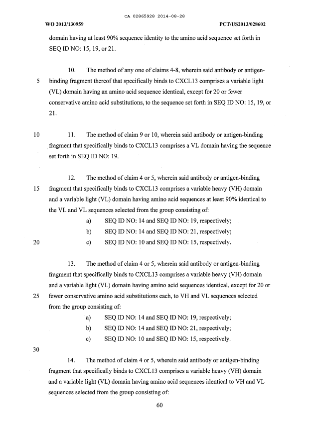Document de brevet canadien 2865928. Revendications 20140828. Image 2 de 6