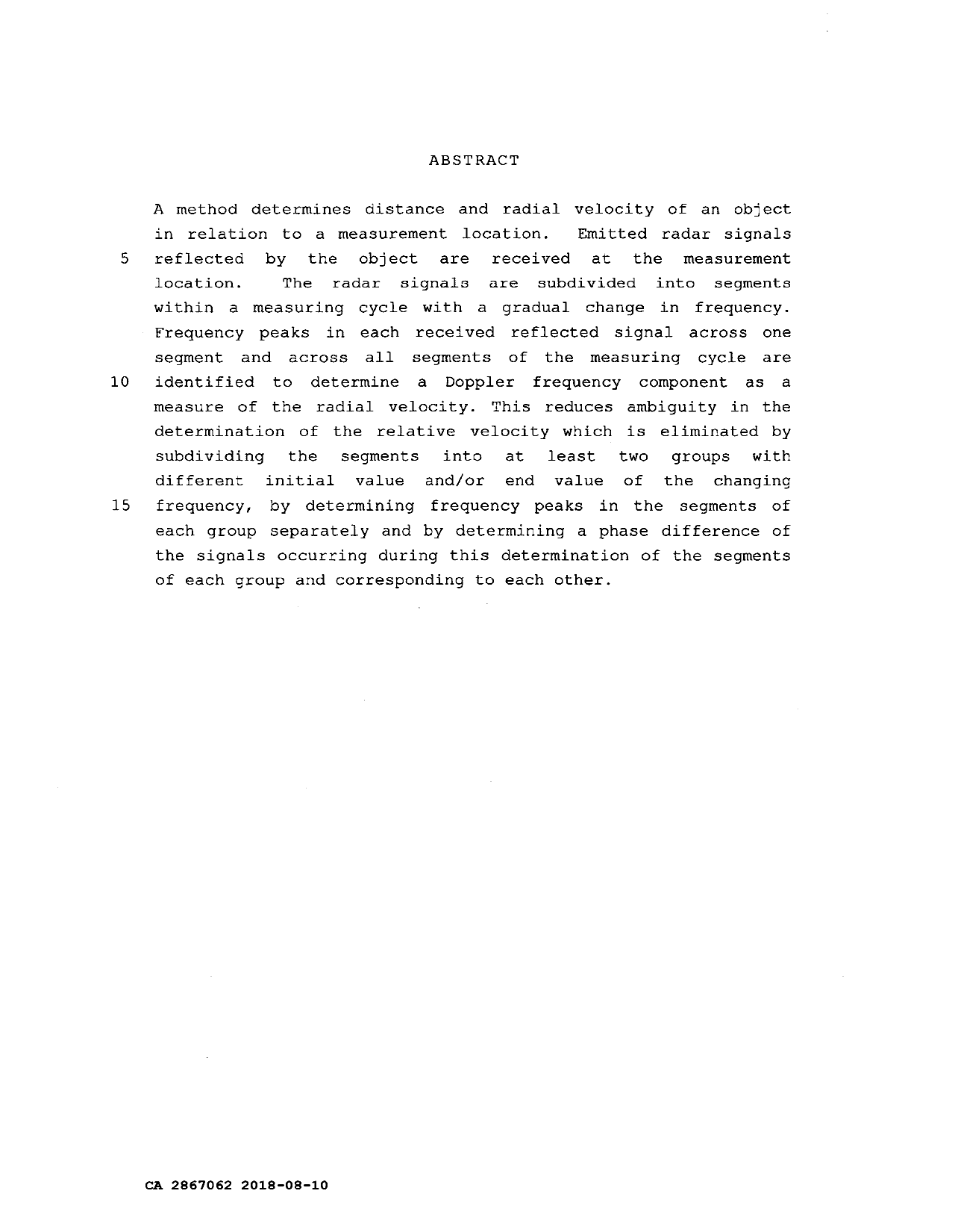 Document de brevet canadien 2867062. Abrégé 20190201. Image 1 de 1
